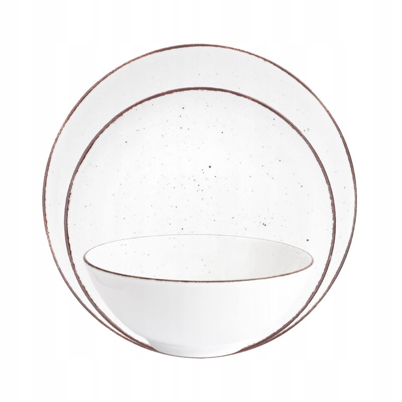 Zestaw talerzy na 6 osób 18 el. | Chodzież City CT00